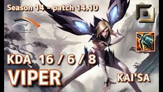 【KRサーバー/M1】HLE Viper カイサ(Kai’sa) VS ドレイヴン(Draven) BOT - Patch14.10 KR Ranked【LoL】