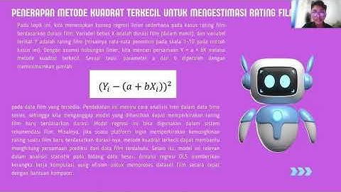 KELOMPOK 4 | METODE NUMERIK | MENERAPKAN METODE KUADRAT TERKECIL DALAM ESTIMASI RATING FILM.