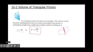 10-2 Volume of Triangular Prisms