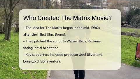 Who Created The Matrix Movie? - The Action Reel