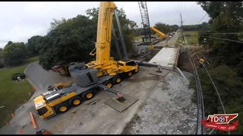TDOT Time Lapse Video of Accelerated Bridge Construction (ABC)