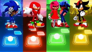 Sonic Exe Vs Knuckles Vs Sonic Amy Exe Vs Shadow Tiles Hop 🎯😎