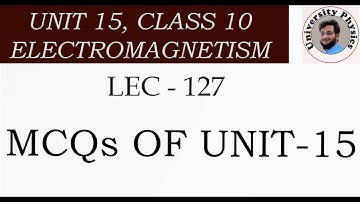 Multiple Choice Questions of Unit 15 class 10 physics | MCQs of unit 15 class 10th physics