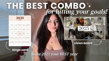 How to Create a Vision Board AND Bingo Card That Actually Work for 2025 | New Year Goal Setting