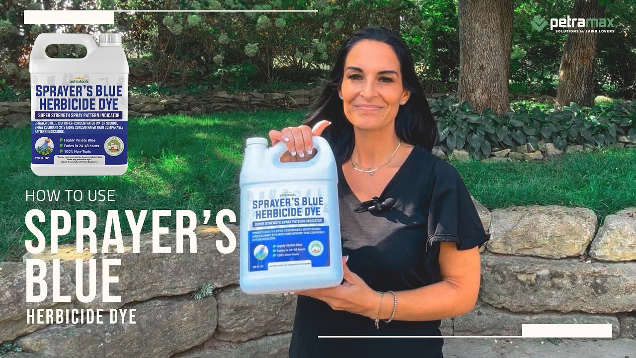 How to use the Sprayer's Blue Herbicide Dye? PetraMax™ YouTube