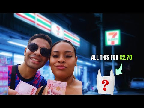 We Did a 100 Baht 7-Eleven Challenge (The Winner's Haul Was INSANE)