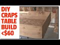 Dad's Craps Table Build - YouTube