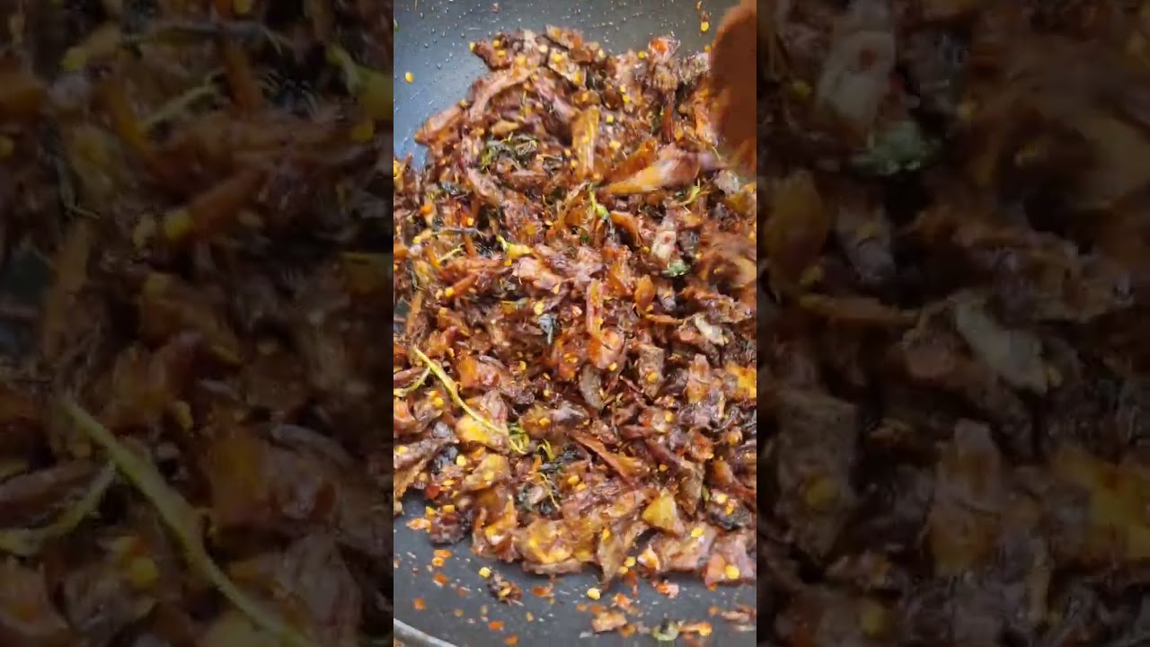 Stirred fry spicy dried fish 🐟