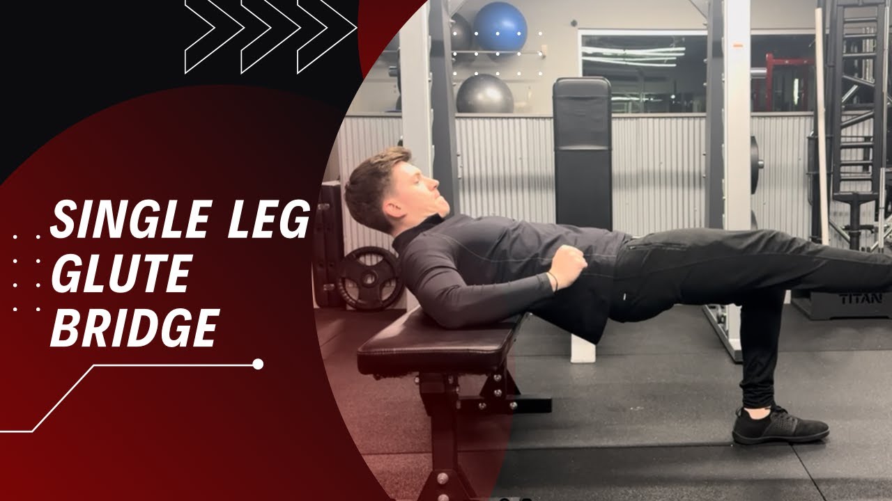 Bench Single Leg Glute Bridge