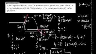 M1 Mechanics - Projectiles 1 (AQA M1 Edexcel M2) - Very basic intro - A Level Maths and Physics Net Worth