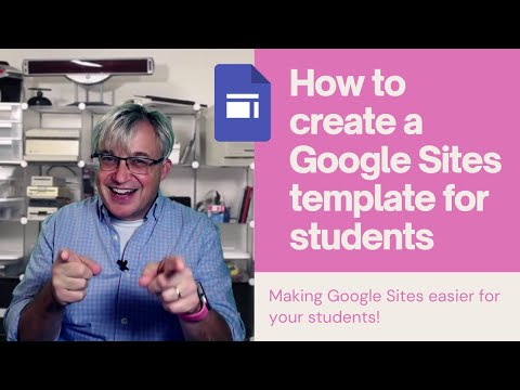 How to create a Google Sites template or copy a Google Site for students