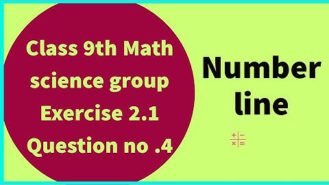 Class 9 Math Unit-2 Exercise 2.1 Question 4-Represents the given Numbers on Number Line-E.X 2.1 Q4