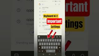 mobile important settings | keyboard settings