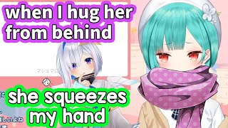 Rushia describes holding hands and being massaged by Kanata [ENG Subbed Hololive]