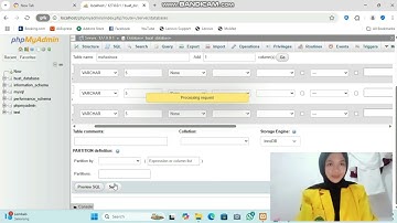 Cara melakukan create, alter dan drop pada php my admin