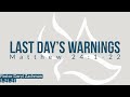 LAST DAYS' WARNINGS | MATTHEW 24:1-22 | PASTOR DARYL ZACHMAN