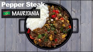 How to make Pepper Steak | Mauritania | 1-min Recipe Video #Shorts