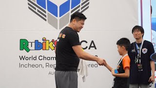 HAND SHAKES + some solves ? WCA World 2023 3x3 Finals