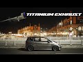 Rtune titanium muffler x sokudo exhaust on honda jazz  fit gd3 vtec manual 