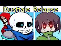 Friday Night Funkin&#39;: Dusttale: Relapsed | Sans, Papyrus &amp; Chara (FNF Mod) (FNF Undertale Fangame)