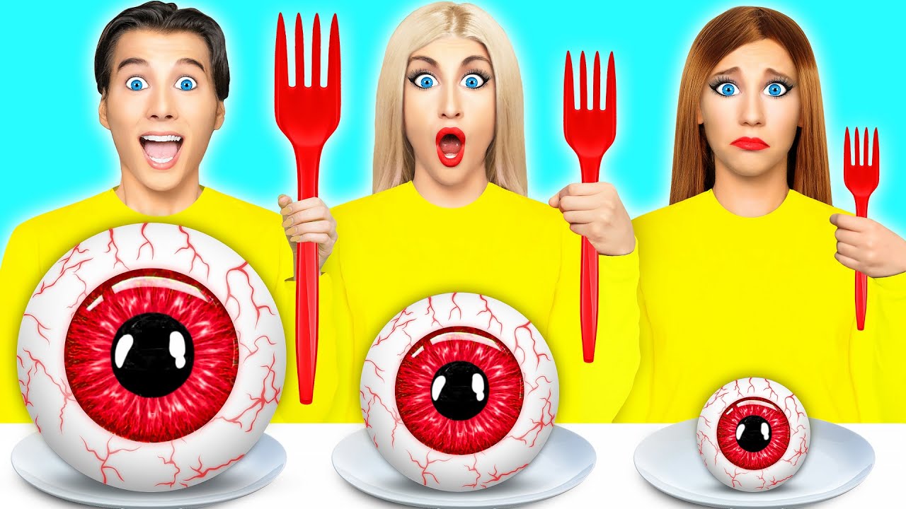 Big Medium and Small Food Challenge by Multi DO Challenge - YouTube