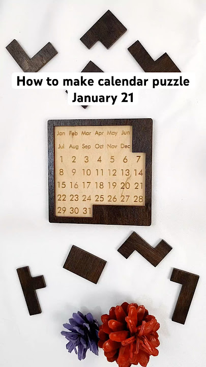 How to make advent calendar 🗓️ puzzle 🧩 January 21 ! #puzzle #woodenpuzzle #calendarpuzzle #gift