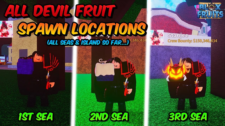 Blox fruits all devil fruit locations