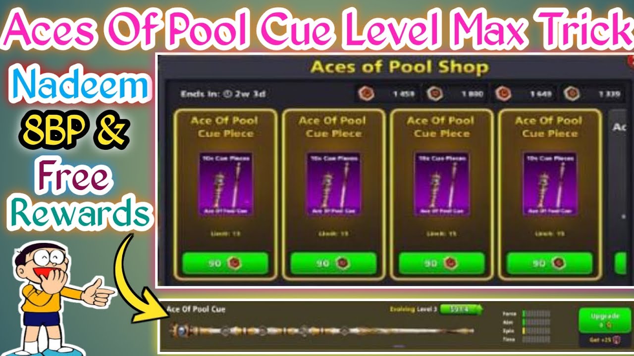 New Aces Of Pool Cue Full Max Trick | How To Get Tokens | 8 Ball Pool New Evolving Cue Max Trick