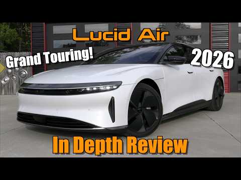 2026 Lucid Air Touring (819 hp/885 tq + AWD!): Start Up, Test Drive & In Depth Review