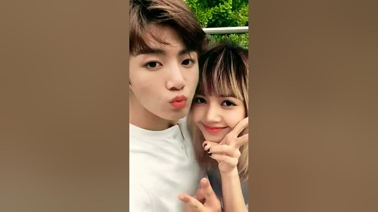 jung kook and lisa sibling trend - YouTube