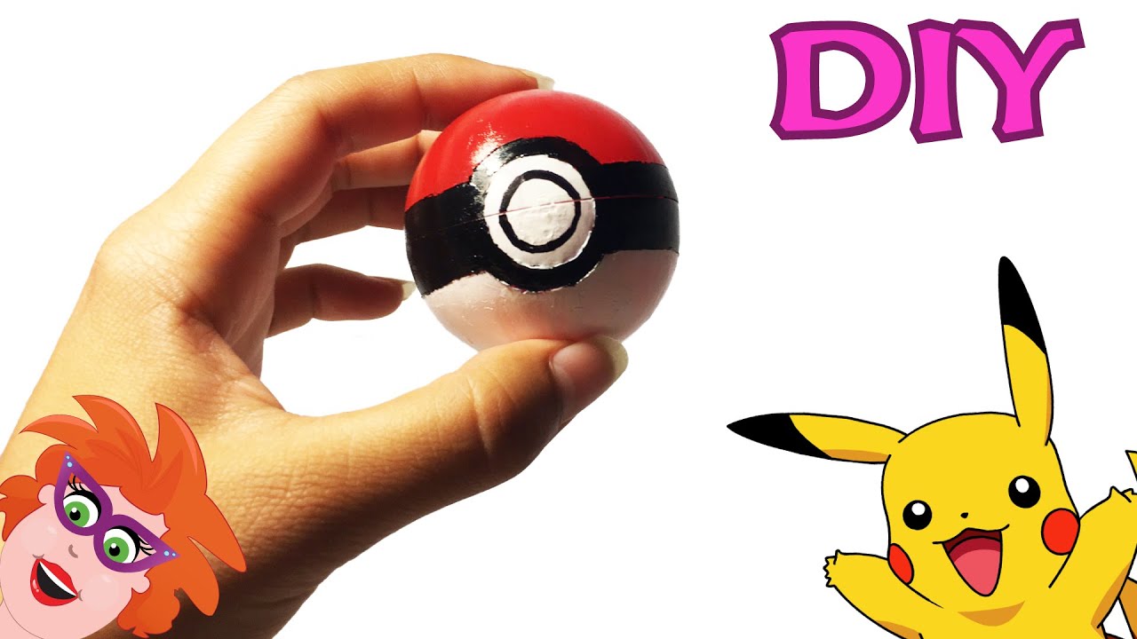 As Uiterlijk natuurlijk Knutsel zelf een pokébal met nagellak - How to craft a pokeball - Pokemon  GO knutselen - YouTube