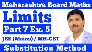 Limits by Substitution Method | Ex.5 Part 7 Class 11 Maths | Dinesh Sir