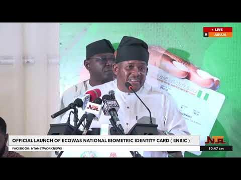 LIVE:  OFFICIAL LUNCH OF ECOWAS NATIONAL BIOMETRIC IDENTITY  CARD (ENBIC) : 28 NOVEMBER 2025