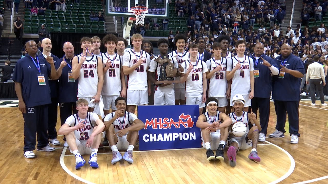 East Lansing boys basketball wins first state championship since 1958