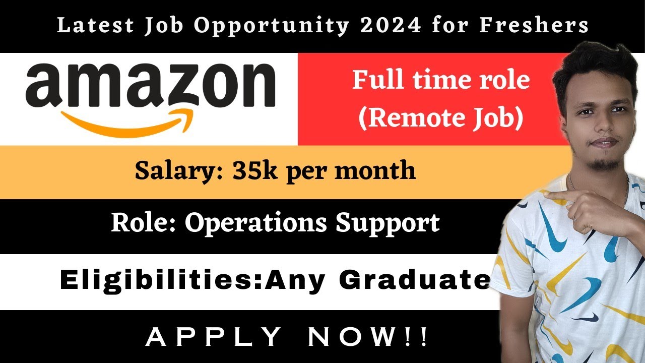 Amazon Latest Work From Home Job Update 2024|Amazon Recruitment Drive ...