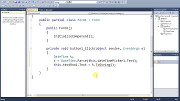C# ....Démo 112 ..Initiation Programmation Interface Graphique ....DateTime Piker