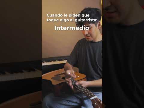 Cuando le piden que toque algo al guitarrista  principiante, intermedio y avanzado 🤣 #guitar #humor
