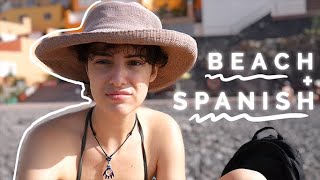 Come with me to the BEACH and learn some SPANISH while you are at it // COMPREHENSIBLE INPUT