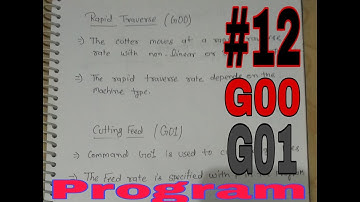 G00 G01 || cnc Milling and turning programming ..
