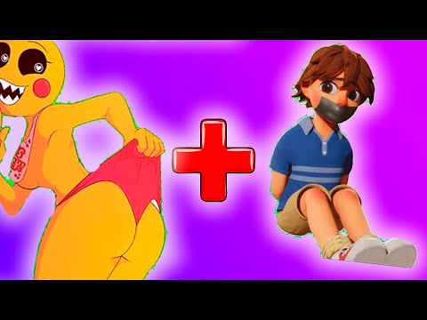 Gregory + Crazy Glamrock Chica = WTF??? (Five Nights at Freddy's Animation)