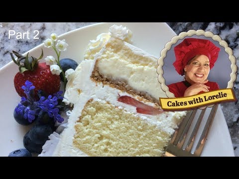 Cheesecake Wedding Cake Tutorial / Filling and Frosting