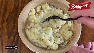 Banquet® | MEGA-BOWLS Bacon Mac & Cheese | Taste Test & Review | JKMCraveTV