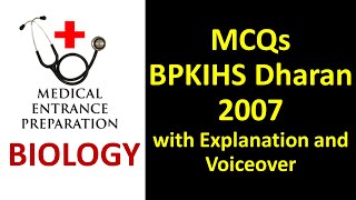 B.P. Koirala Institute of Health Sciences 2007 Biology MCQs screenshot 4