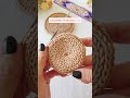 Posavasos trama soñada 💜 Animate a probarlo! 💜 #posavasos #crochet