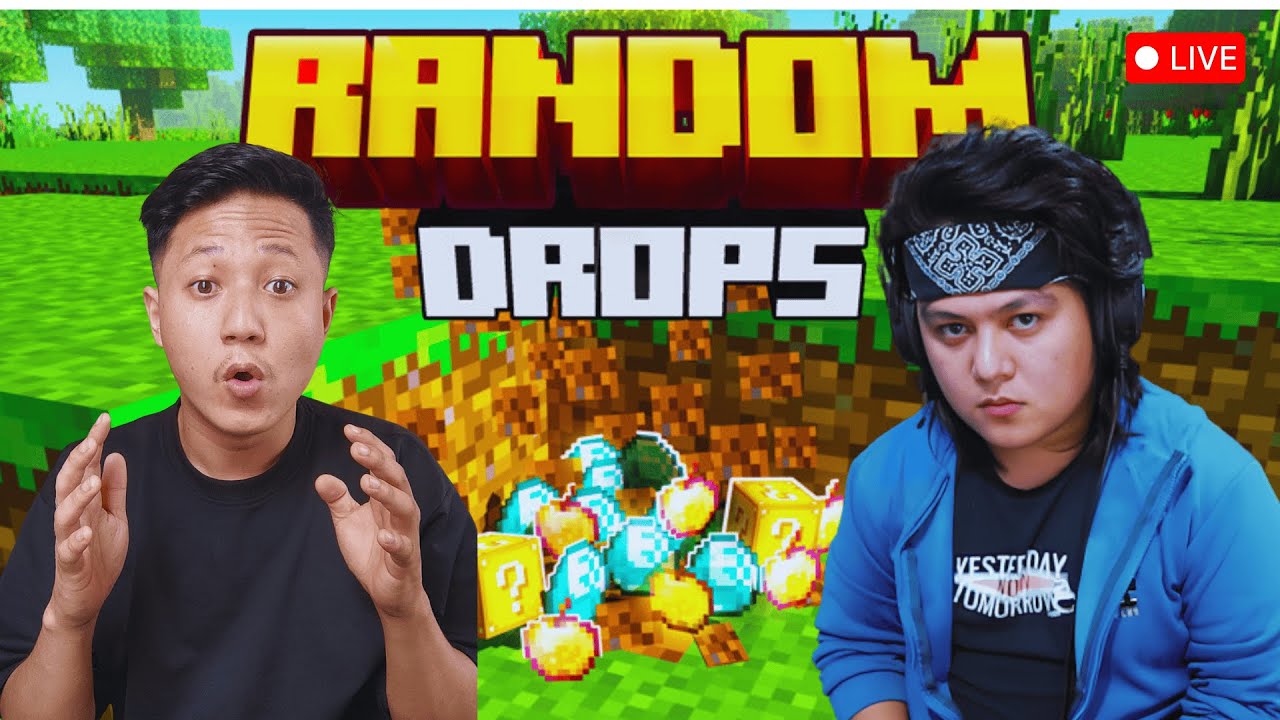Minecraft But Block Drops Are Random Ft. @MrJuniorOfficial - YouTube