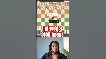 I played a 3100 beast #chess #chessopening #chesstips