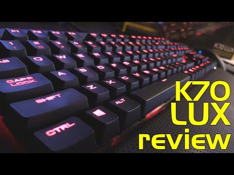 Corsair K70 LUX keyboard review - Cherry MX Blue switches