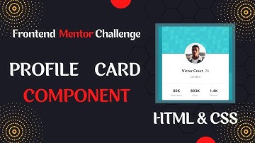 Profile Card Component  ||  Frontend Mentor Challenge || HTML & CSS