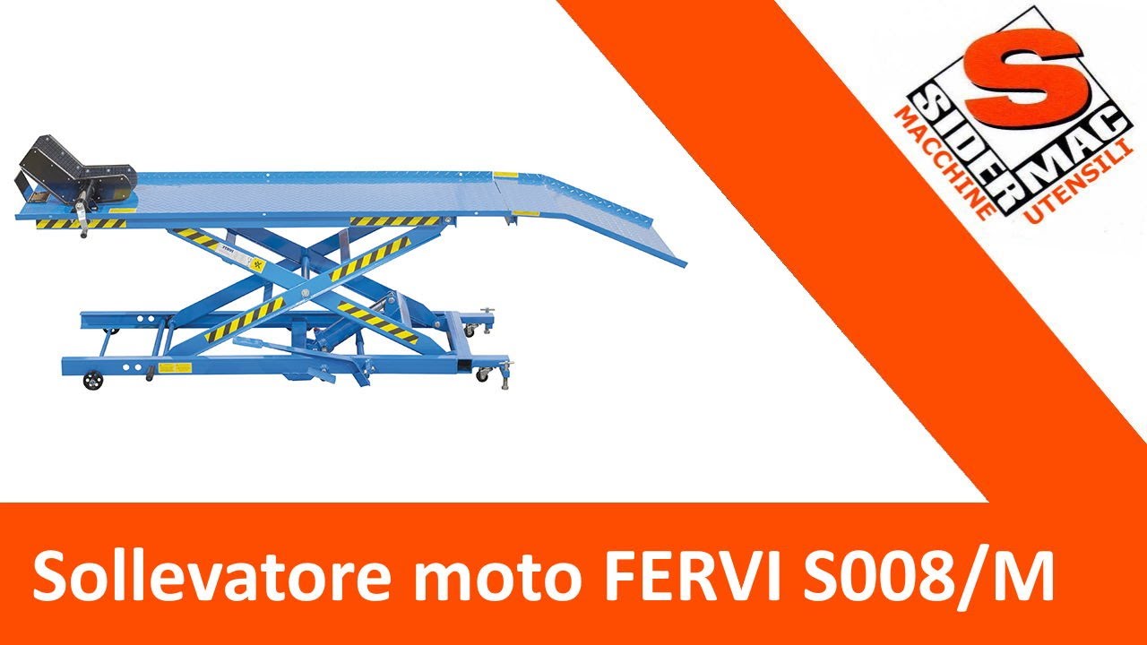 Ponte sollevatore moto idraulico Fervi S008/M portata 400 kg