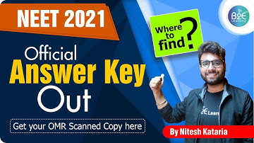NEET 2021 Answer Key RELEASED | NTA UPDATE | NEET 2021 OFFICIAL ANSWER KEY| NITESH KATARIA